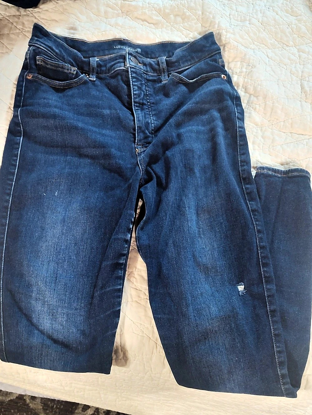 Lucky Brand Uni Fit Skinny Jeans Blue Waist 30-32 Long